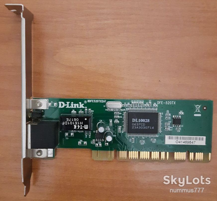 Мережева карта D-Link DFE-520TX PCI RJ-45 100 Мбіт/с Тест ОК - фото фото фото 0