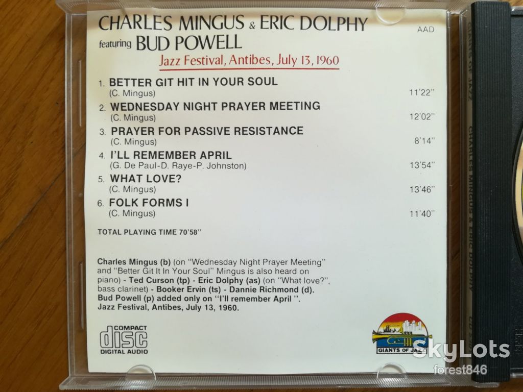 Charles Mingus and Eric Dolphy featuring Bud Powell-состояние: 4+ - фото фото фото 3