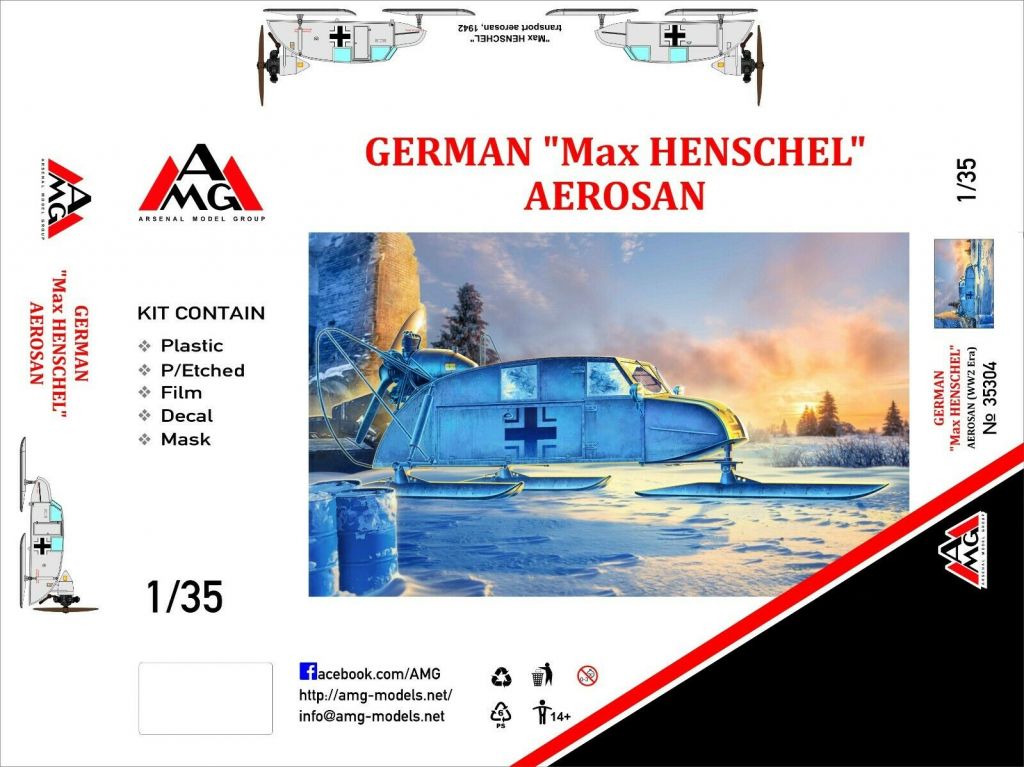 AMG 35304 Max HENSCHEL aerosan    (transport), 1/35 - фото фото фото 0