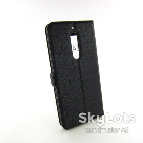 ЧЕХОЛ КНИЖКА ПОДСТАВКА SMART Nokia 5 ta-1053 черный - фото фото фото 1