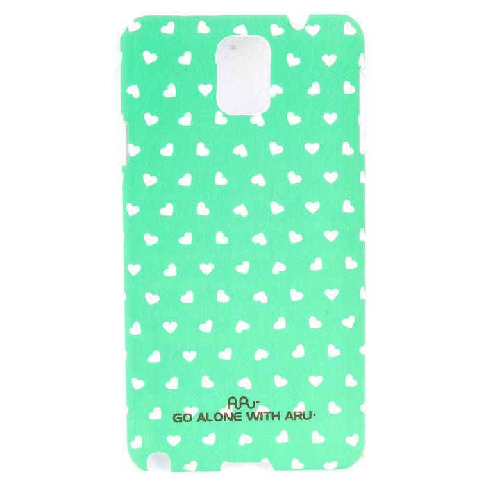 Чехол ARU для Samsung Galaxy Note 3 Hearts Green - фото фото фото 0