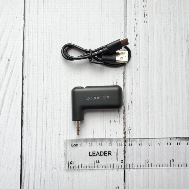 AUX модулятор Borofone BC35 Bluetooth ресивер / Receiver Чорний - фото фото фото 4