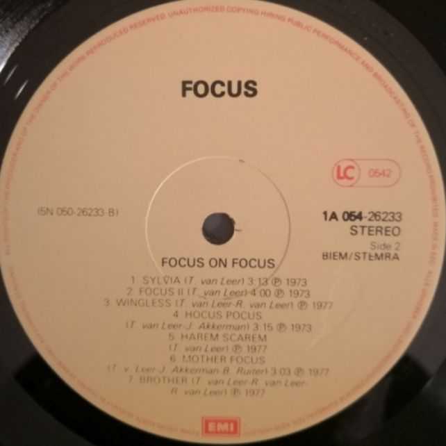 Focus - Focus On Focus - 1971-78.  (LP). 12. Vinyl. Пластинка. Holland. - фото фото фото 2