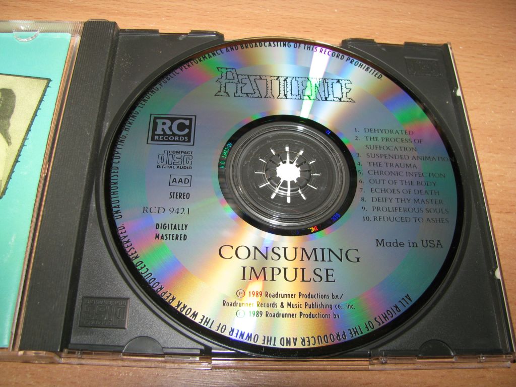PESTILENCE - Consuming Impulse  (1989 Roadracer USA) - фото фото фото 2