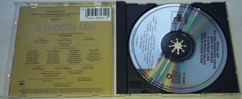 ORIGINAL CAST RECORDING A Chorus Line  CD US - фото фото фото 2