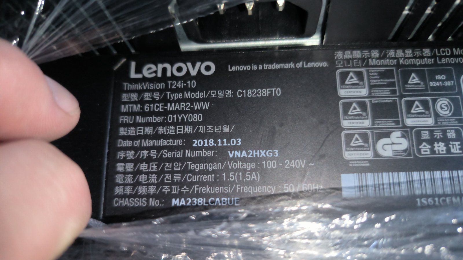 Монітор 24" Lenovo ThinkVision T24i-10 Безрамковий - фото фото фото 4