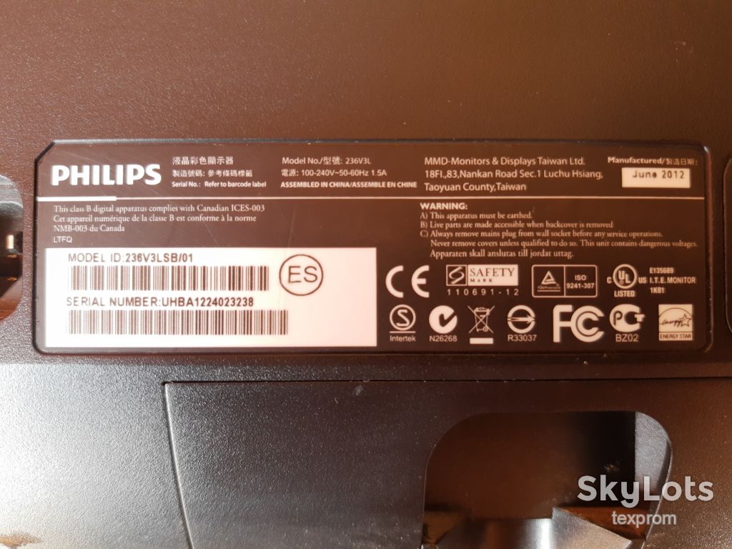 Монітор 23" Philips 236V3L Блок живлення - фото фото фото 5