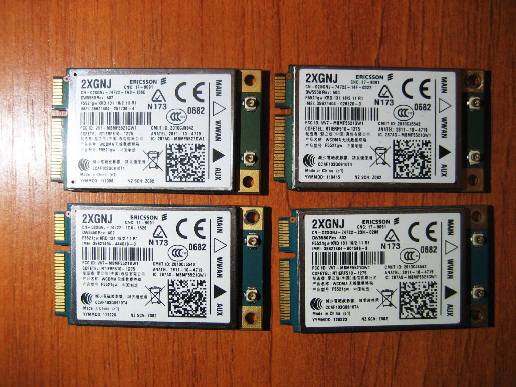 Модем PCIe 3G 4G Ericsson DW5550 Dell 2XGNJ f5521gw - фото фото фото 0
