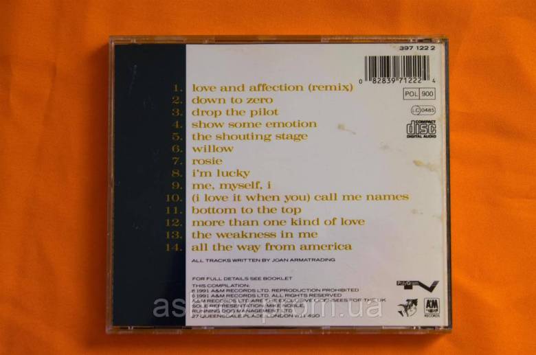 Музичний диск CD. JOAN ARMATRADING 1991 - фото фото фото 2