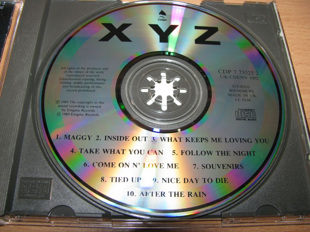 XYZ - Xyz  (1989 Enigma 1st press,UK) - фото фото фото 2