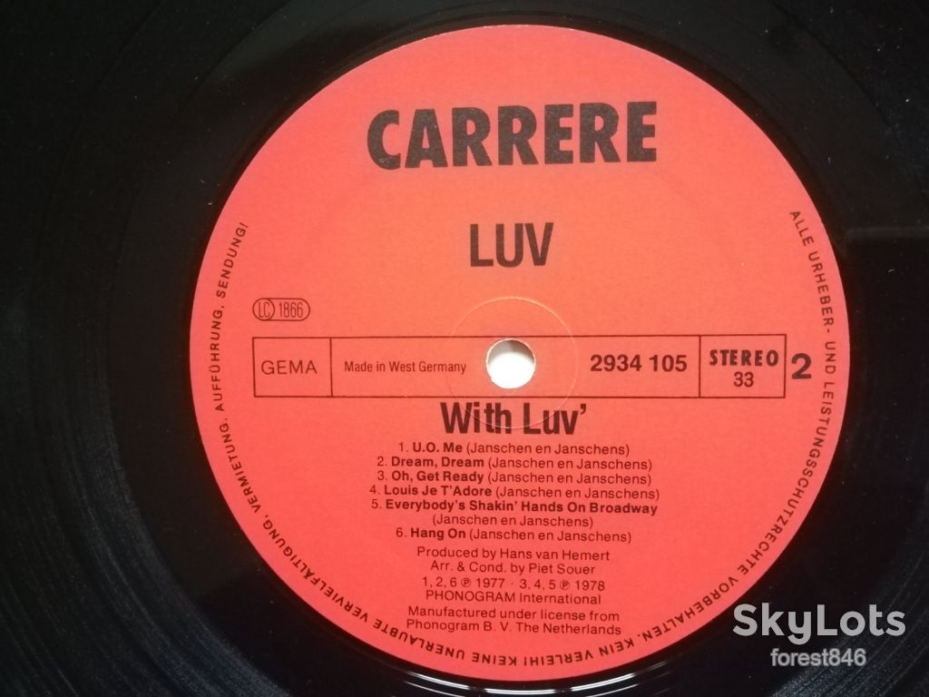 LUV-With luv'   (лам. конв.)-Ex.+, Німеччина   (&amp;64) - фото фото фото 3