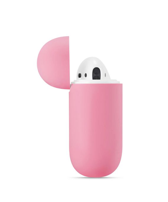 Чехол для наушников Apple Airpods 1 / 2 Розовый - фото фото фото 2