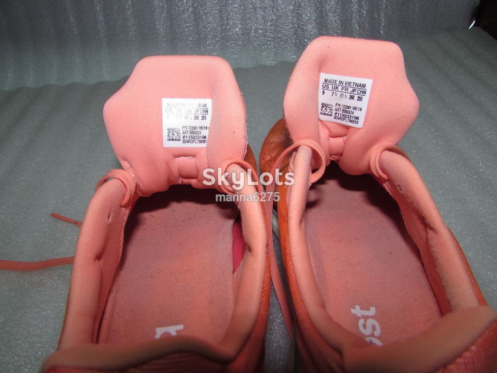 СУПЕР КРОССОВКИ ЦВЕТ ЛОСОСЯ ~ ADIDAS BOOST ~ р 42 /27 см - фото фото фото 8