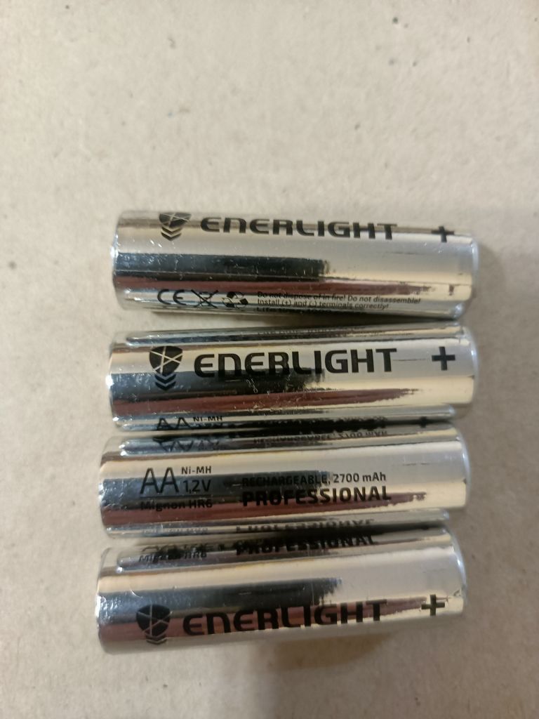 Акумулятори АА 2700мА, ENERLIGHT 4 шт. 1,2В. б/в - фото фото фото 0