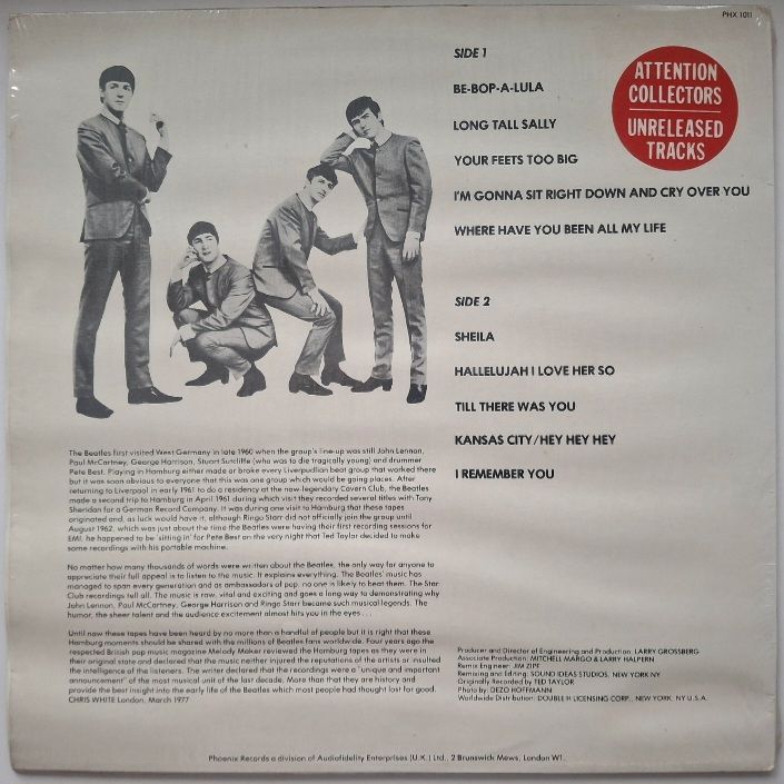 The Beatles - Rare Beatles - 1962.  (LP). 12. Vinyl. Пластинка. UK. - фото фото фото 1