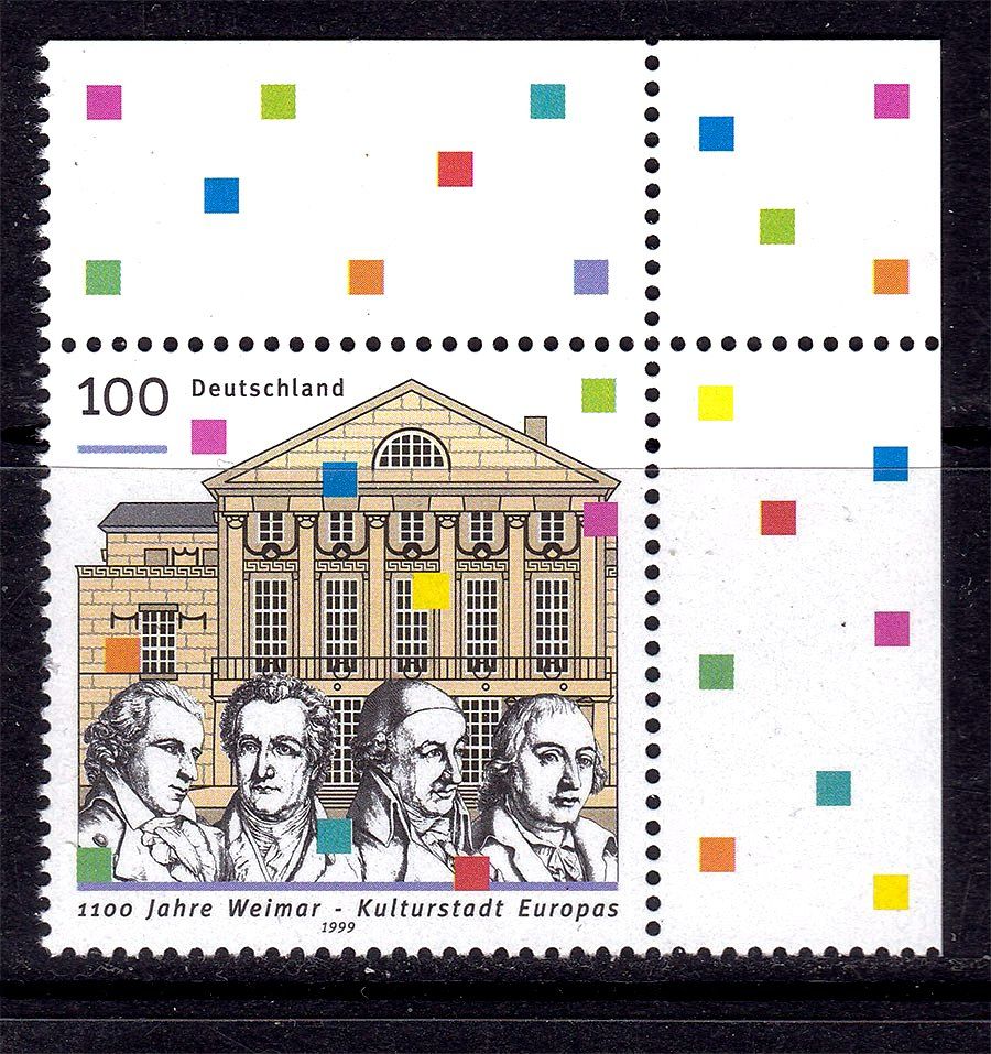 Германия  ФРГ 1999 г  MNH - личности - фото фото фото 0