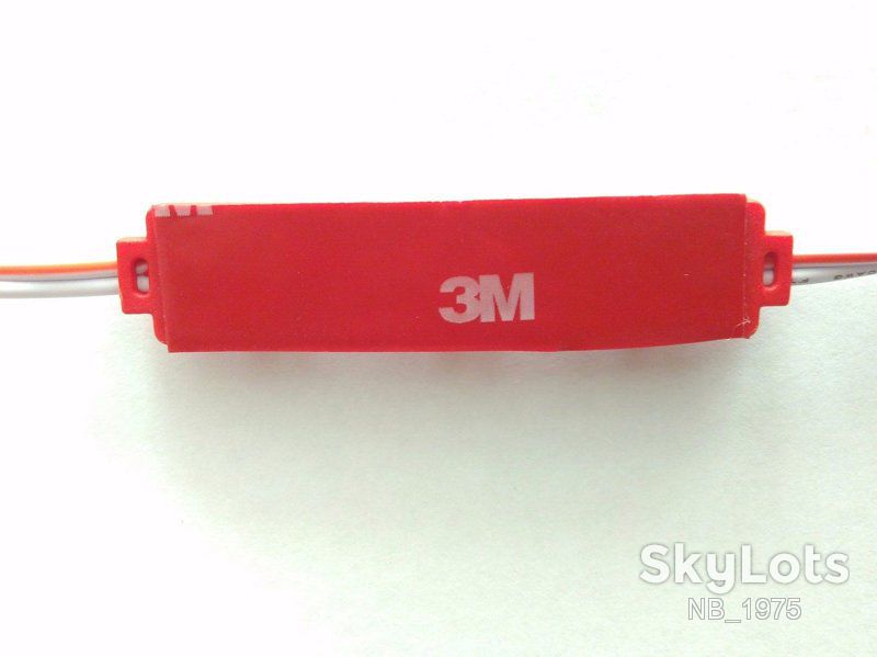 Светодиодный LED модуль SMD 2835-3 R красный с линзой IP65 - фото фото фото 2