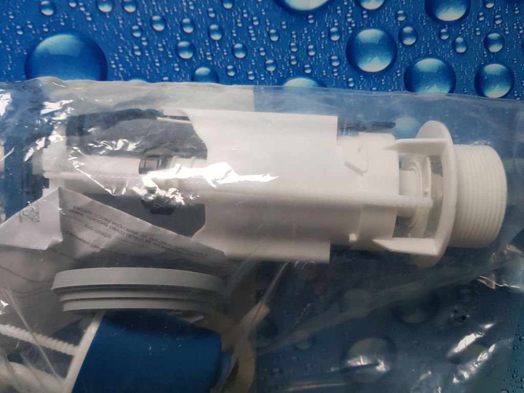 Комплект арматури з клапаном бічної подачі води 1/2" SantehPlast АБ 68.54, 1 кнопка - фото фото фото 3