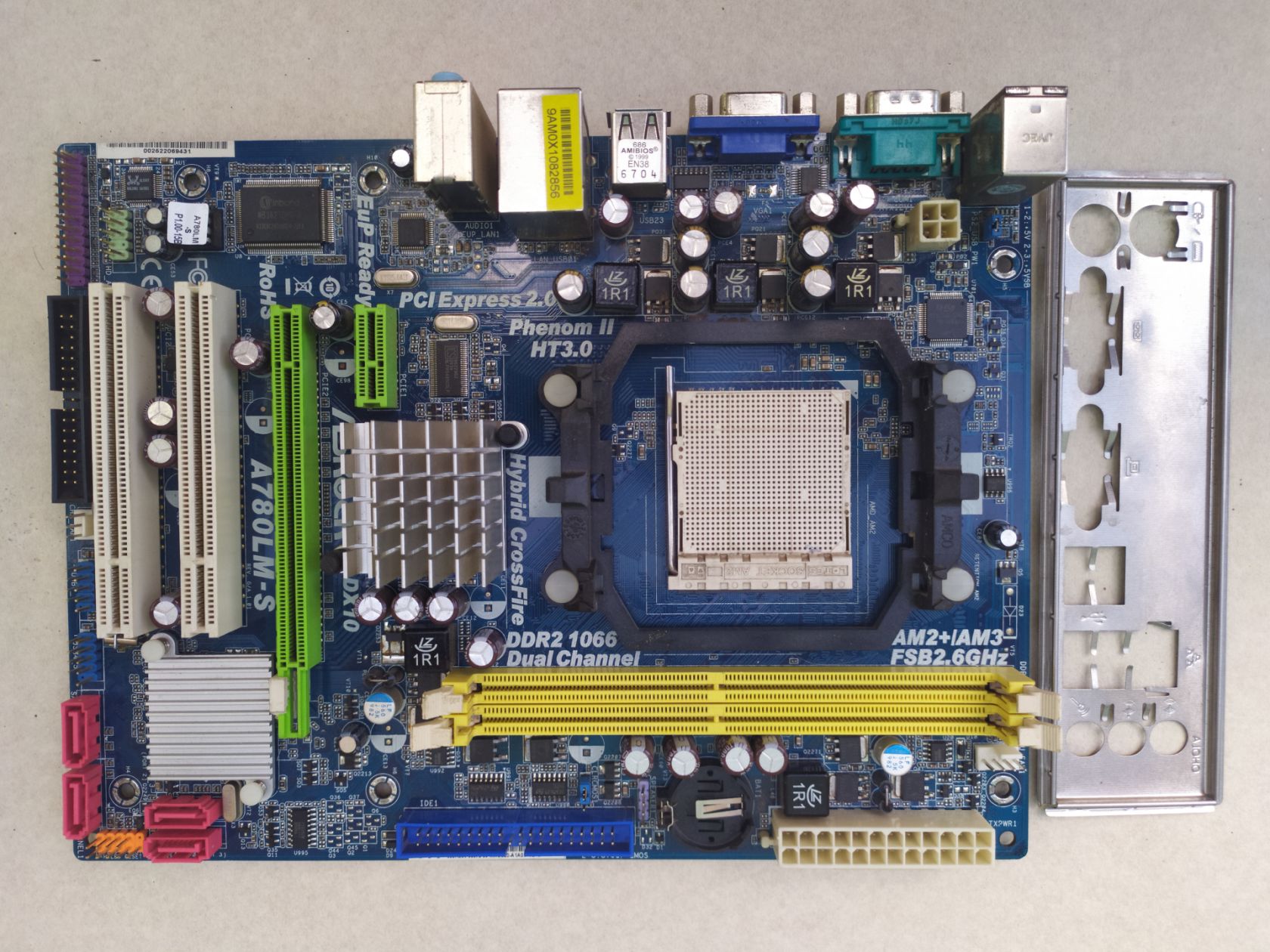 Материнська плата AsRock A780ML-S  (sAM2+, DDR2) опис - фото фото фото 0