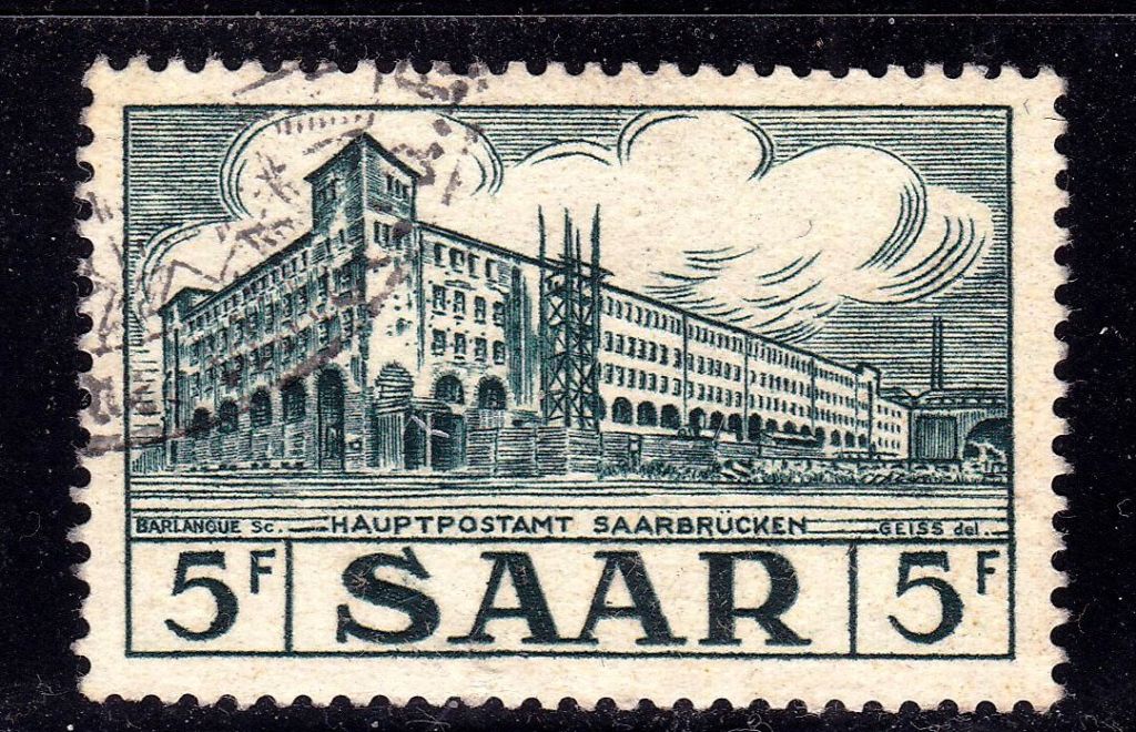 СААР / SAAR  1952 г  гаш . - архитектура - фото фото фото 0