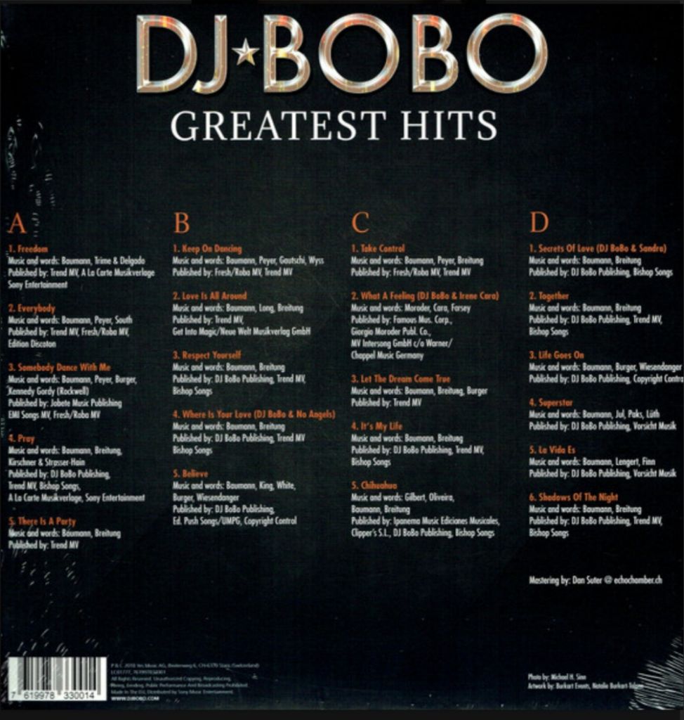 DJ Bobo - Greatest Hits - 1993-2018.  (2LP). 12. Vinyl. Пластинки. Europe. S/S - фото фото фото 1