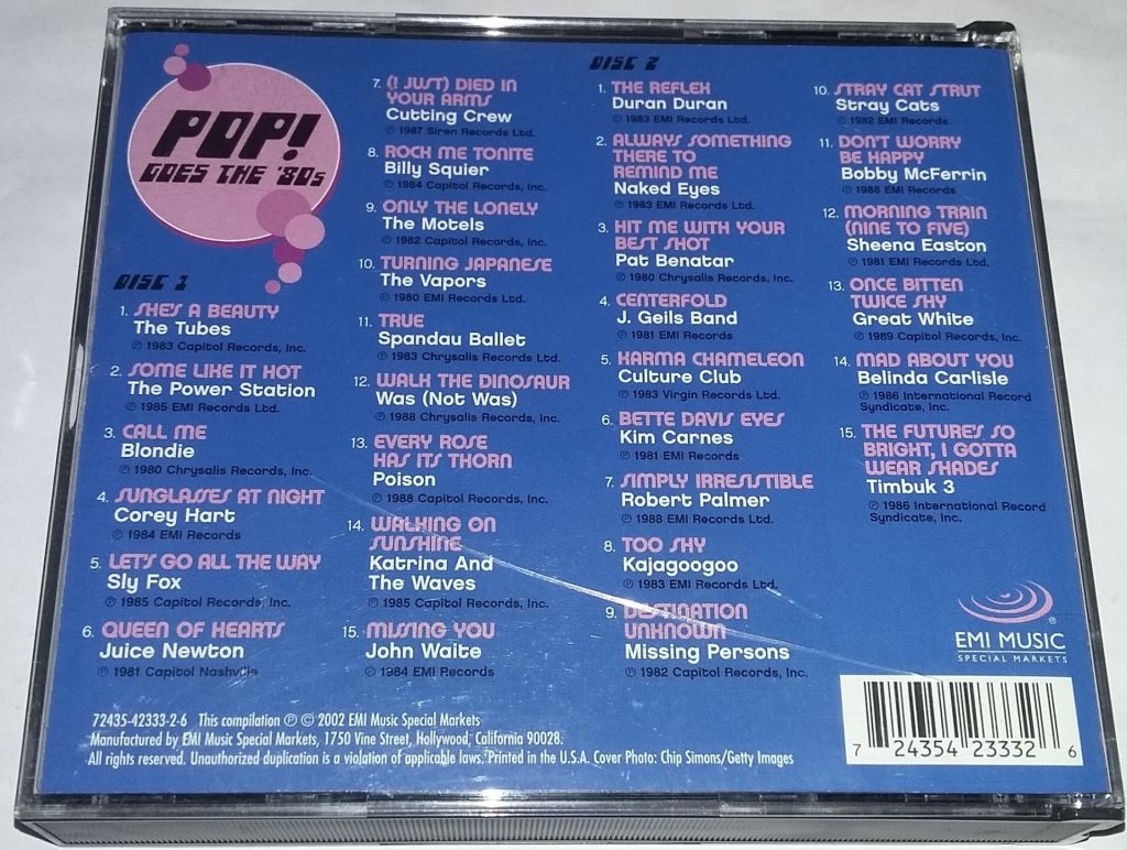 VARIOUS Pop! Goes The 80's 2CD  US - фото фото фото 3