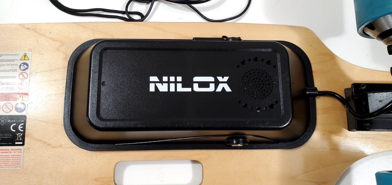 Электрический скейтборд Nilox Doc, небесно-голубой, максимальная скорость 15 км/ч - фото фото фото 6