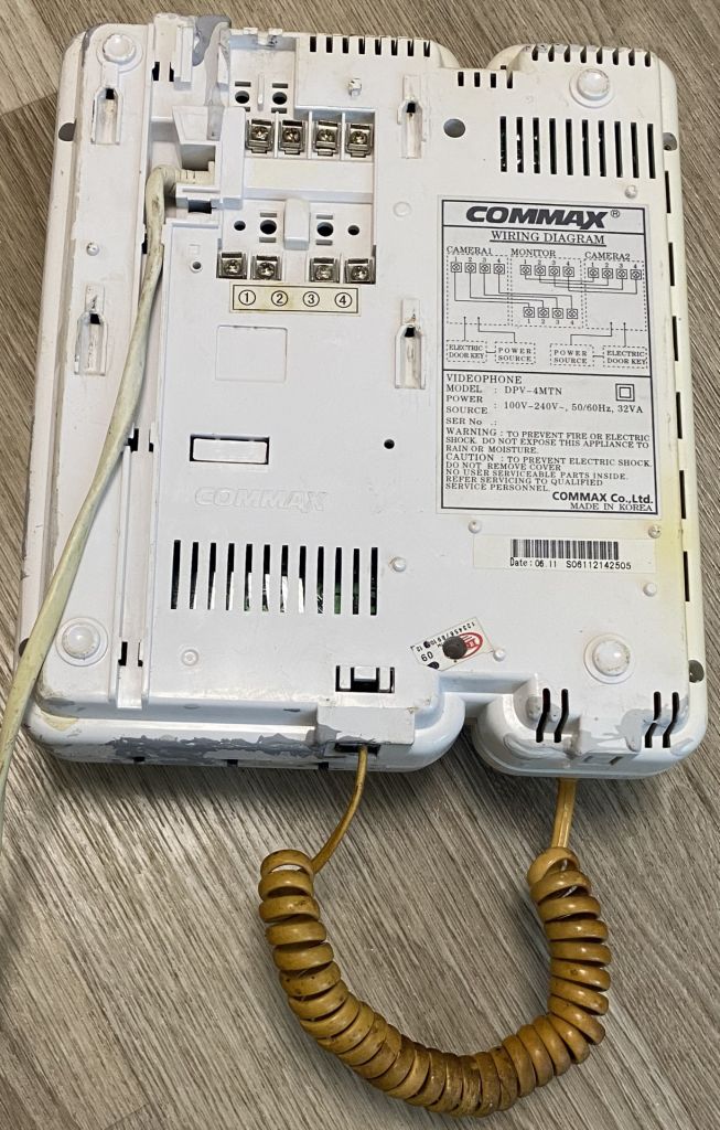 Видеодомофон Commax dpv-4mtn. Б/у. Нерабочий! - фото фото фото 3