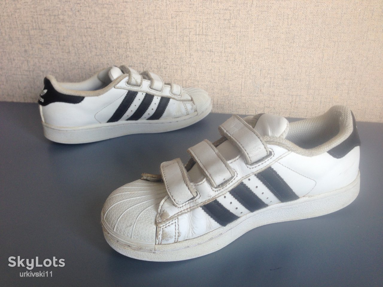 Кроссовки Adidas,нат.кожа,р.34,Индонезия,оригинал - фото фото фото 1