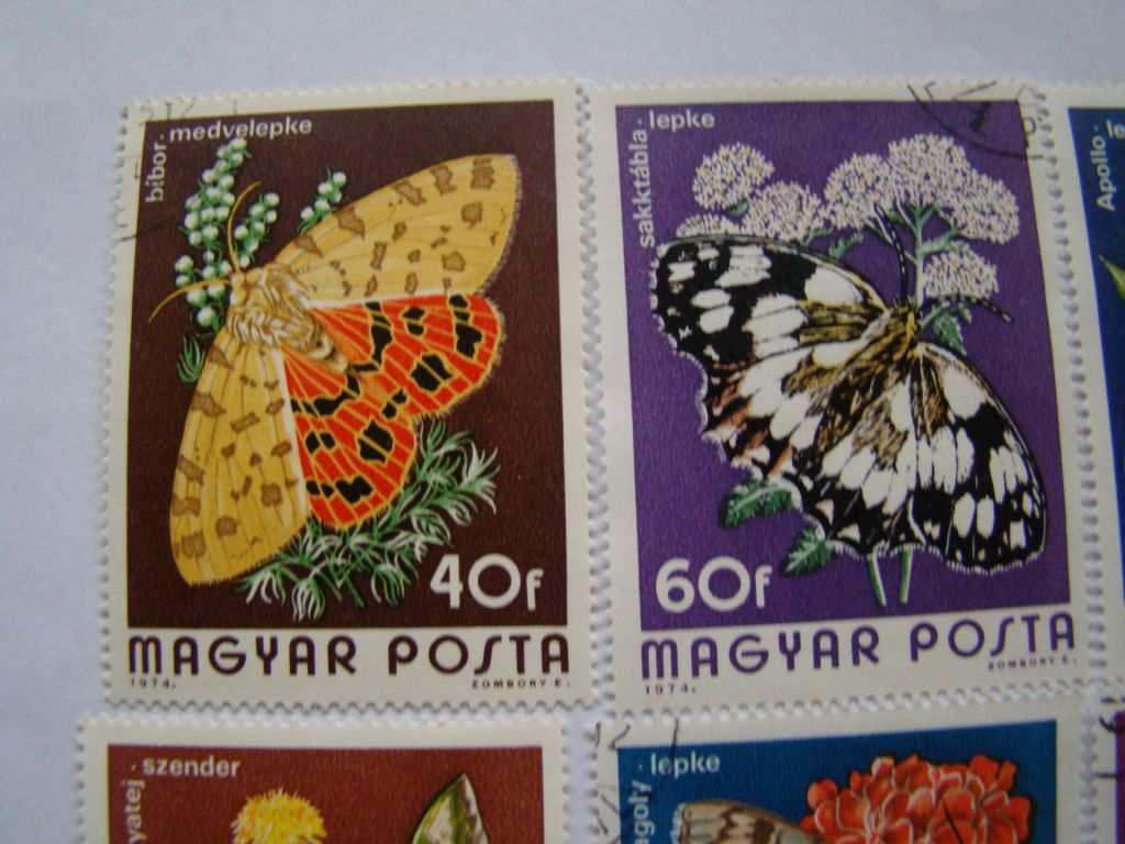 Венгрия, Михель 2009  (Центр.Европа),2994А-3000А, Бабочки. - фото фото фото 1