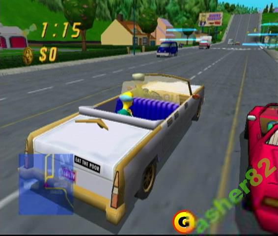 Игра на Nintendo Gamecube "The Simpsons Road Rage"        (PAL) - фото фото фото 3