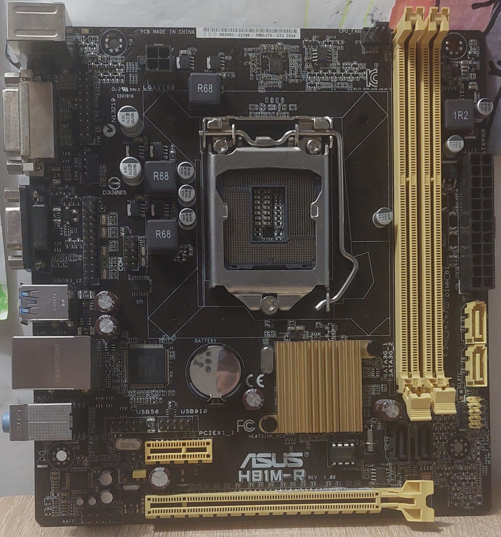 Б/В Материнська плата Asus H81M-R LGA1150/ 2×DDR3 / miniITX - фото фото фото 0