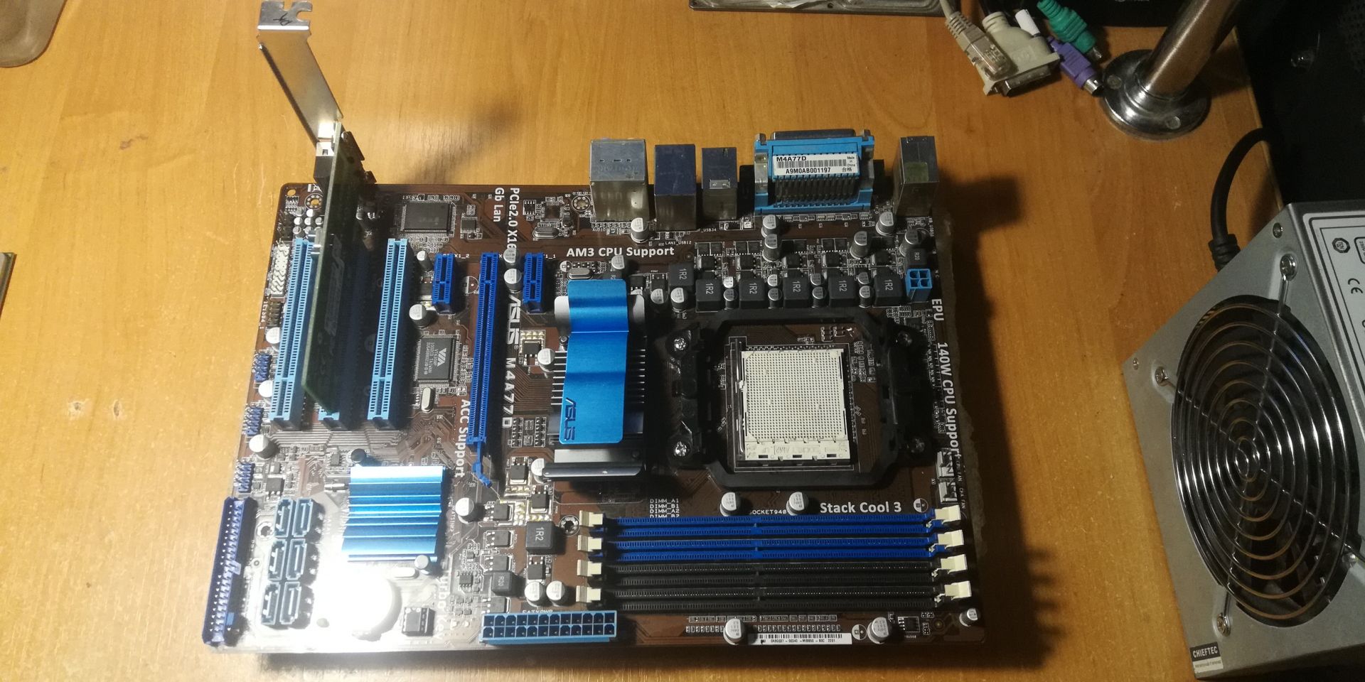 Материнська плата Asus M4A77D     (AM2+, AMD 770, PCI-Ex16)+Сетевая карта - фото фото фото 0