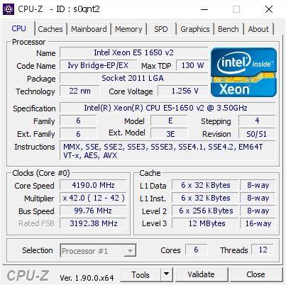 Intel Xeon E5-1650v2 б/у - фото фото фото 1