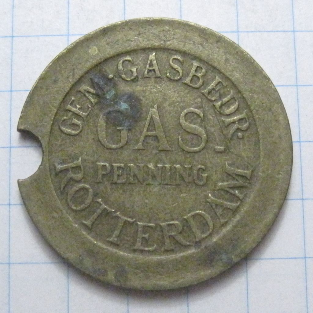 Жетон - GAS penning Rotterdam - Вага 4,39г - 43002 - фото фото фото 0