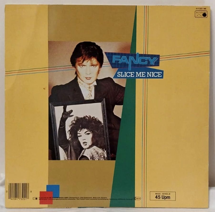 Fancy - Slice Me Nice - 1984.  (EP). 12. Vinyl. Пластинка. Germany. - фото фото фото 1