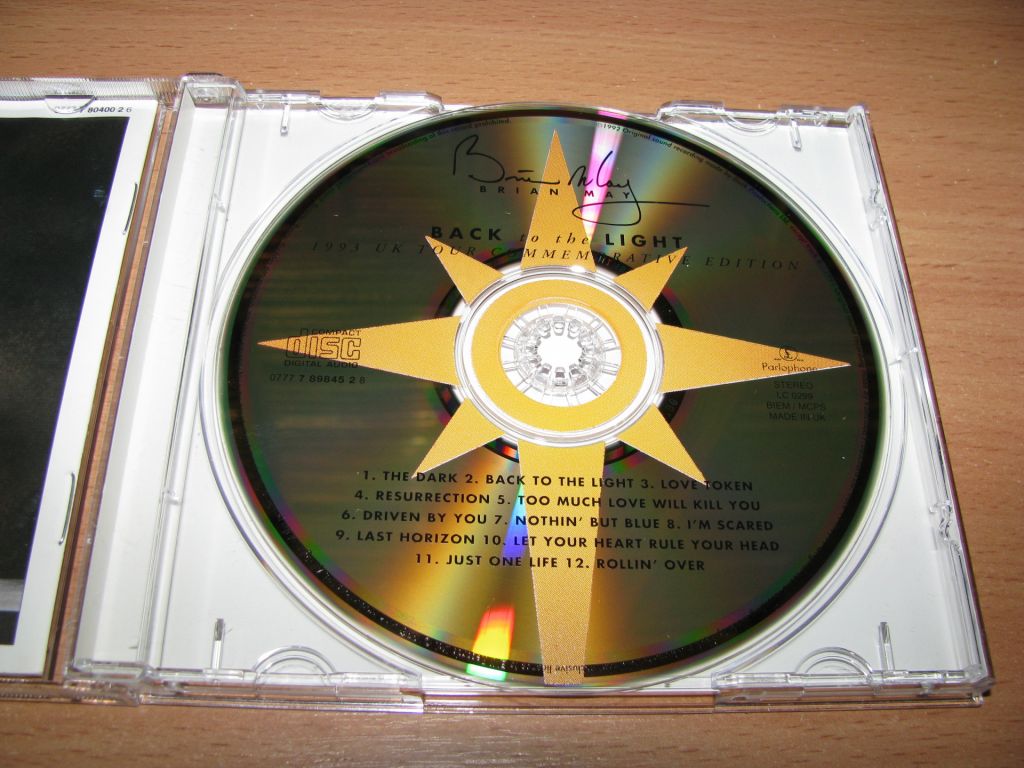 BRIAN MAY - Back To The Light    (1993 Parlophone, 1st press, UK) - фото фото фото 2
