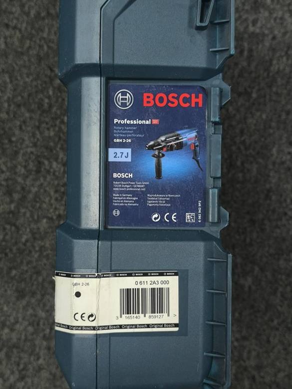Перфоратор Bosch GBH 2-26+кейс (06112А3000) Новый! - фото фото фото 1