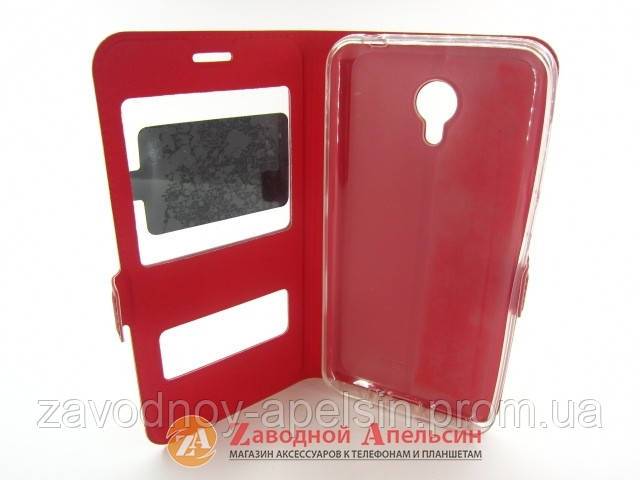 Чехол книжка SMART Meizu M2 red - фото фото фото 2