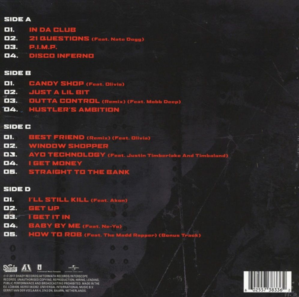 50 Cent - Best Of - 2003-2014.  (2LP). 12. Vinyl. Пластинки. Europe. S/S. - фото фото фото 1