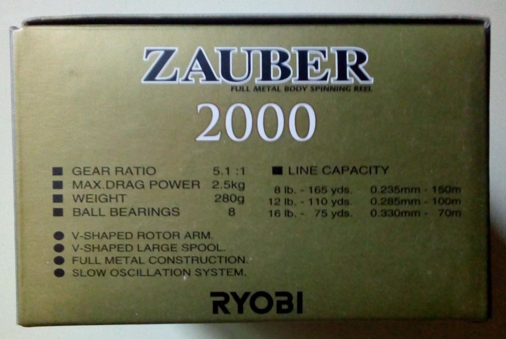 Спиннинговая катушка Ryobi Zauber 2000   (новая) - фото фото фото 1