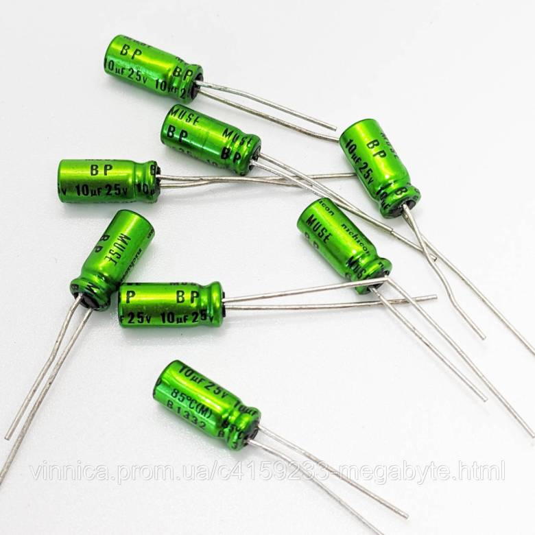 Конденсатор 10uF 25V Nichicon MUSE 6*12мм - фото фото фото 1