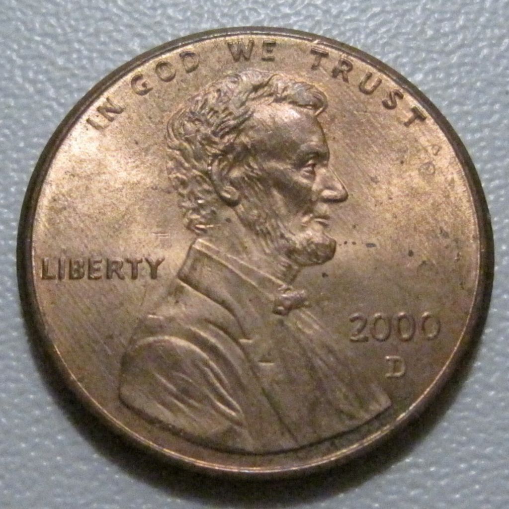 США 1 цент 2000 року D #40374 - фото фото фото 0