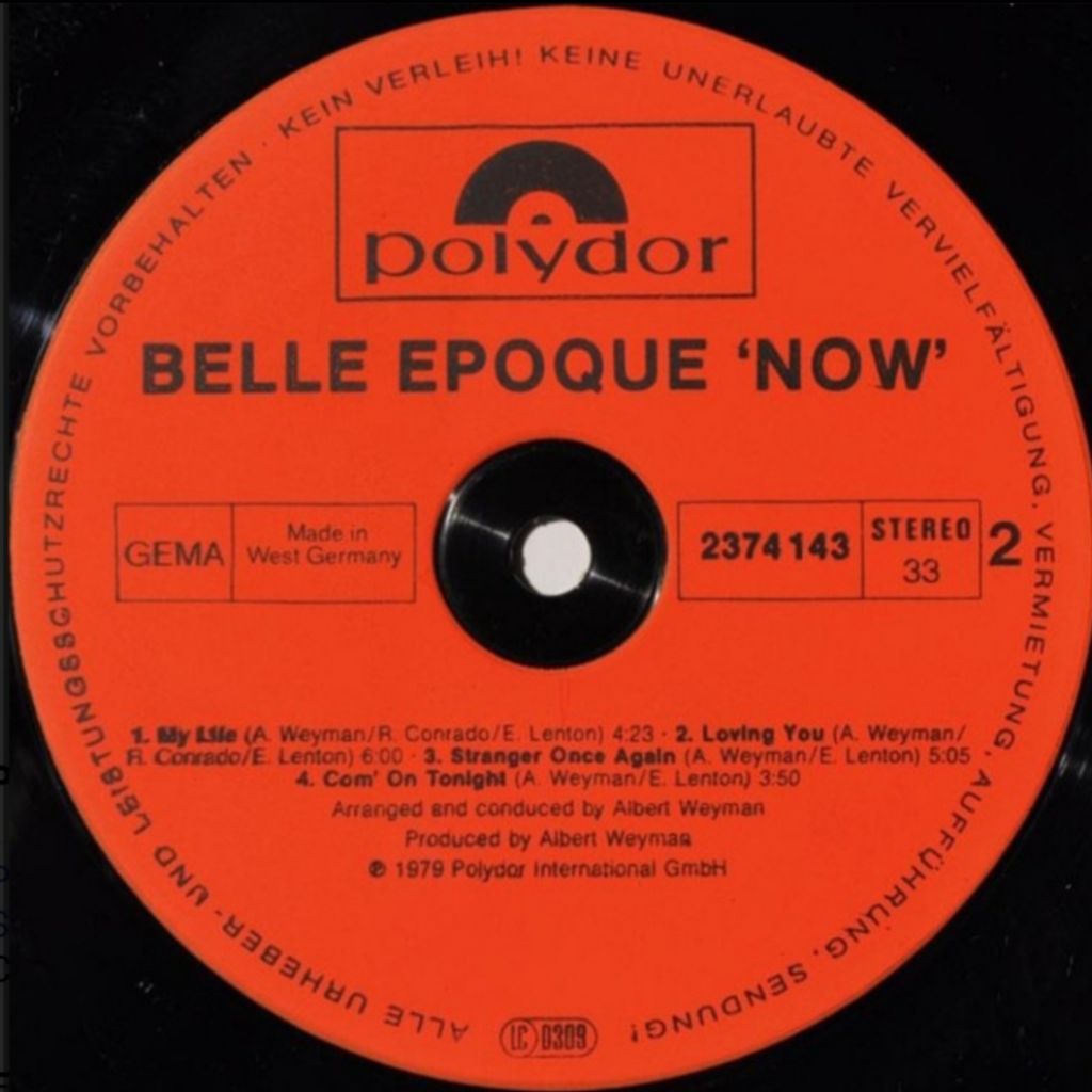Belle Epoque - Now - 1979.  (LP). 12. Vinyl. Пластинка. Germany - фото фото фото 3