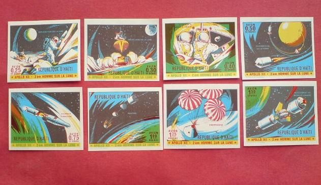 Гаити Haiti Space Imperf 1970 Mi 1124-1131 B Apollo 12 MNH - фото фото фото 0