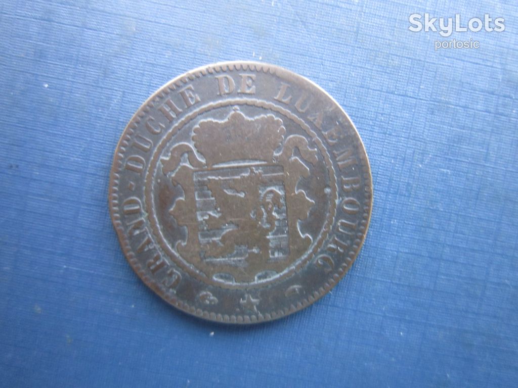 Монета 10 сантимів Люксембург 1855 А непогана рідкісна - фото фото фото 1