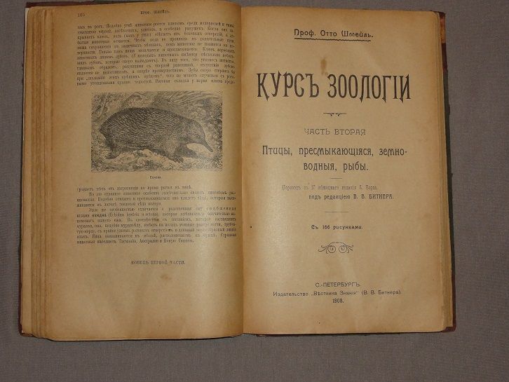 Отто Шмейль. Курс зоологии. 1908. - фото фото фото 4