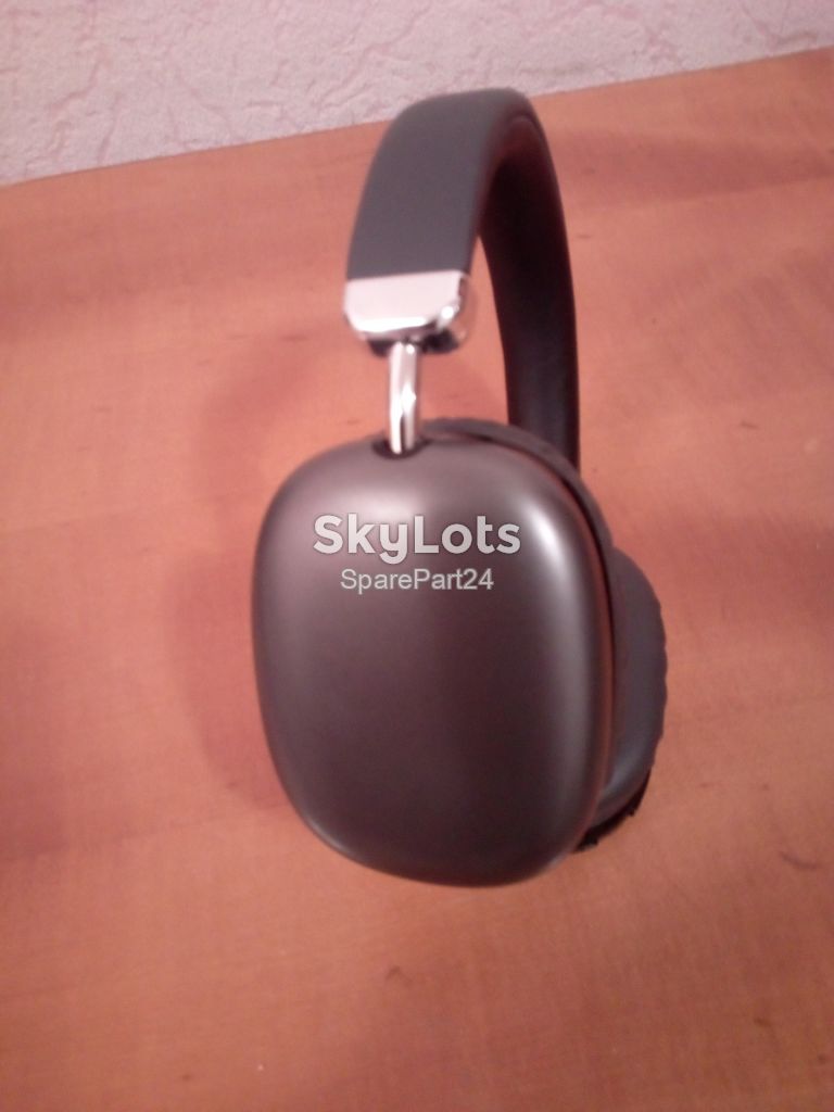 Стильні бездротові навушники стального кольору. - фото фото фото 2