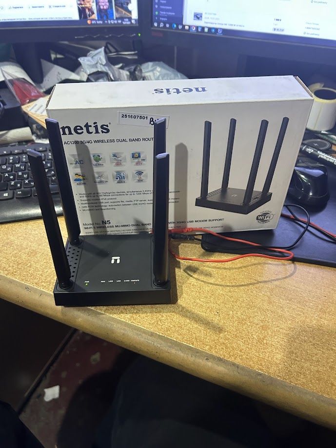 Маршрутизатор Netis N5 WiFi5 / AC1200 / 100 Мбит/с / USB 3G/4G № 251607501 - фото фото фото 0