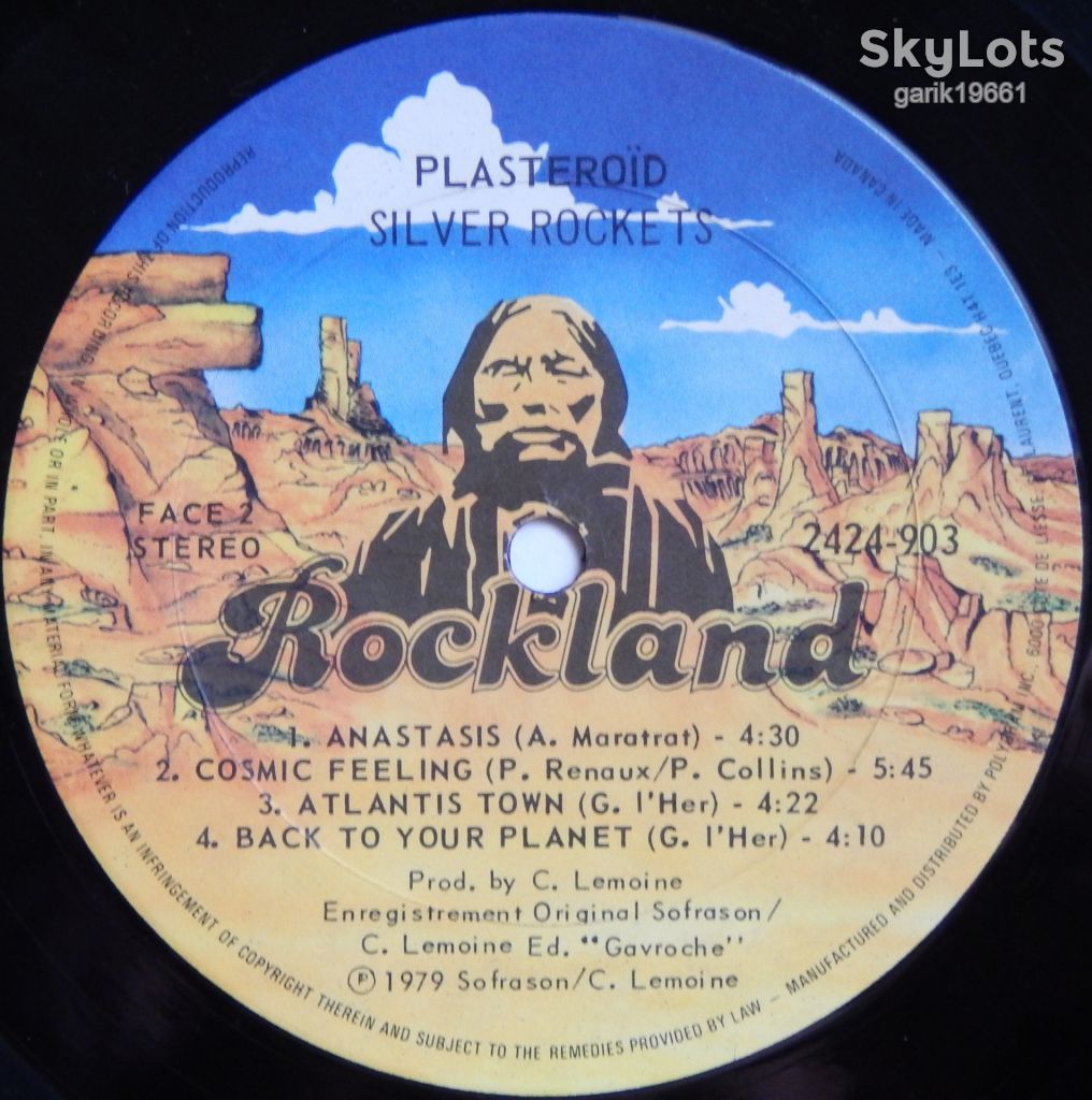Rockets – Plasteroïd   (Rockland Records ‎– 2424 903, Canada) EX+/NM- - фото фото фото 3